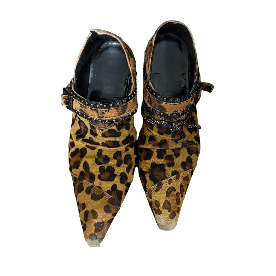 00s y2k Wild party レオパード　ドレスシューズ 平成お兄系
