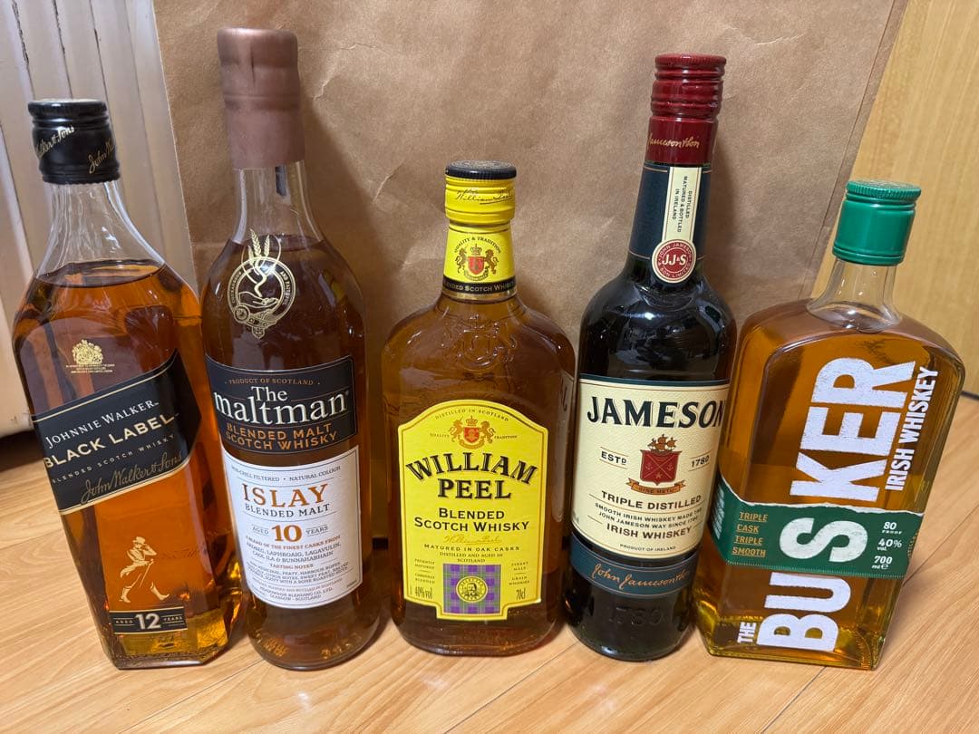 各ウイスキー　5本セット