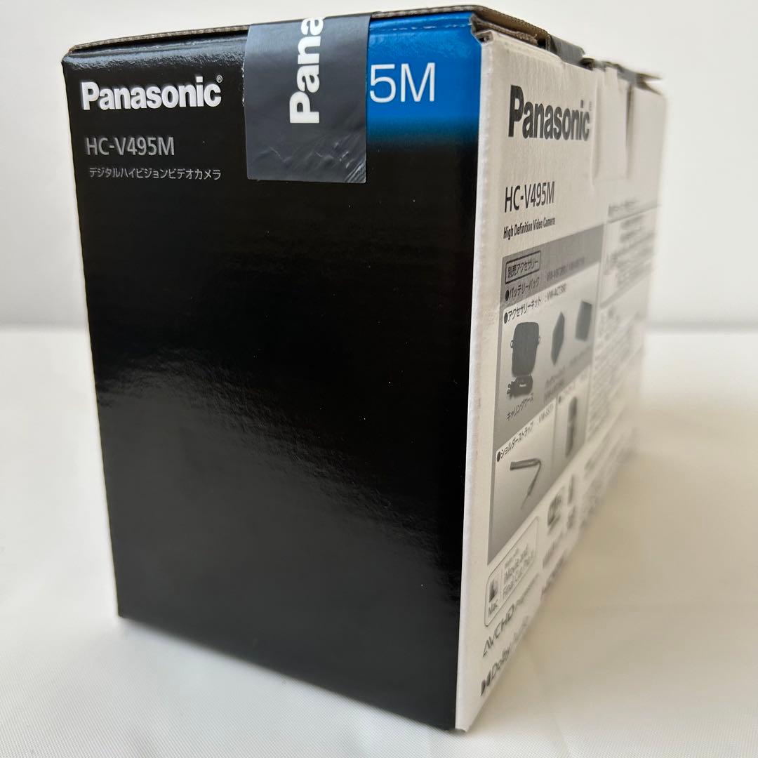 新品 Panasonic ビデオカメラ HC-V495M-K ブラック