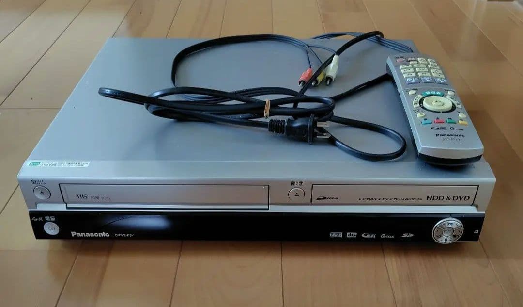 ビデオテープからDVDへダビング　 DMR-EH75V VHS/DVDレコーダー