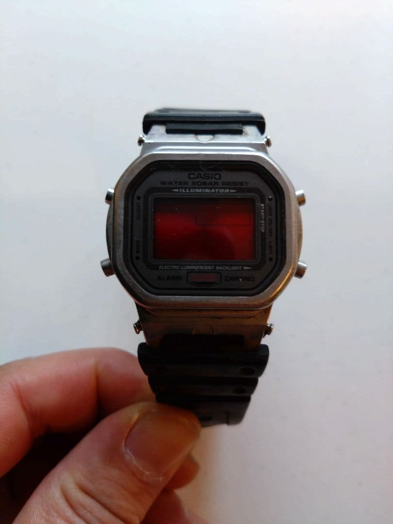G-SHOCK DW-5000ML-1JF 赤液晶 20周年記念モデル
