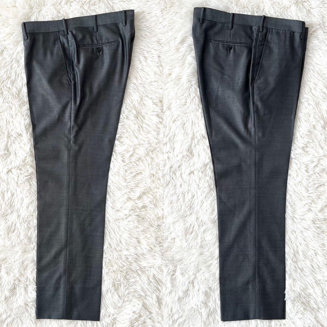 ESTNATION×PIACENZA 高級シルク混スーツ シルバー 50