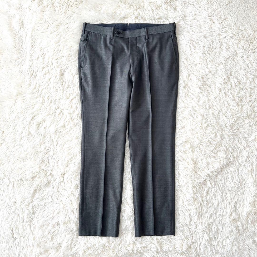 ESTNATION×PIACENZA 高級シルク混スーツ シルバー 50