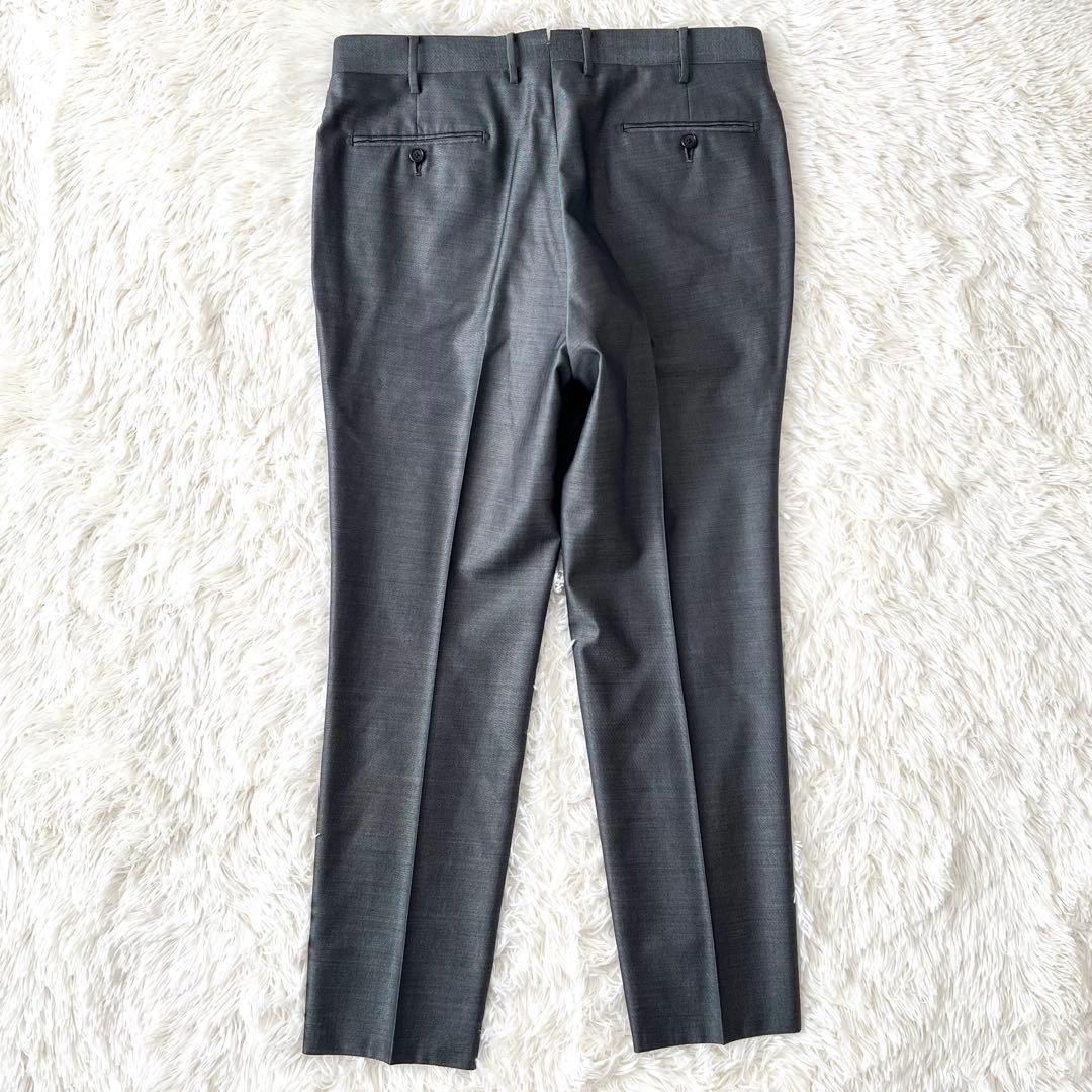 ESTNATION×PIACENZA 高級シルク混スーツ シルバー 50