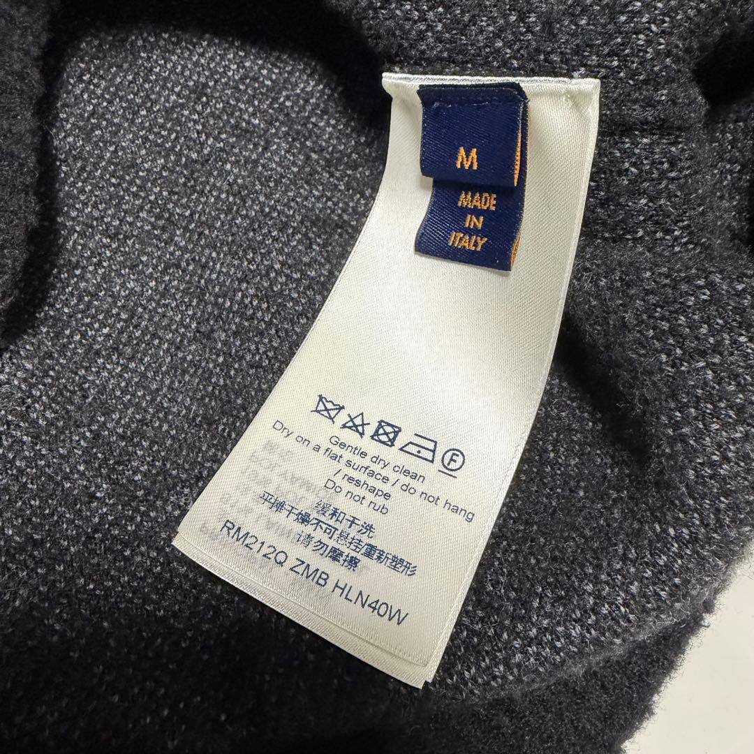 【超美品】LOUIS VUITTON ブラックニットセーター ディストレスト