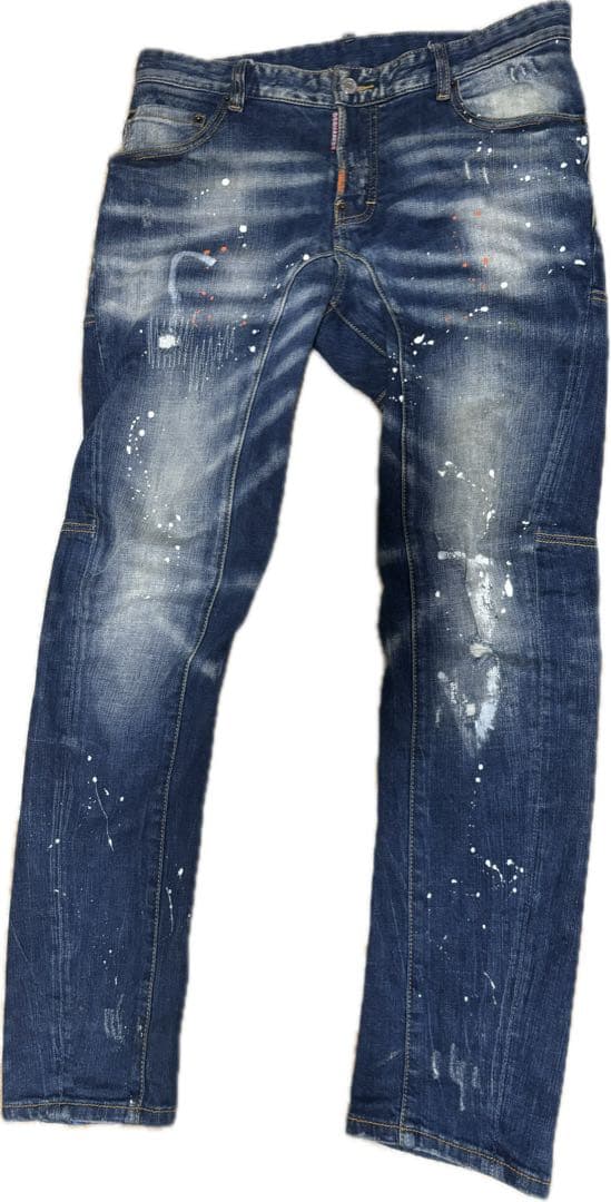 DSQUARED2ペイント ダメージ加工 サイズ48 ディースク デニム