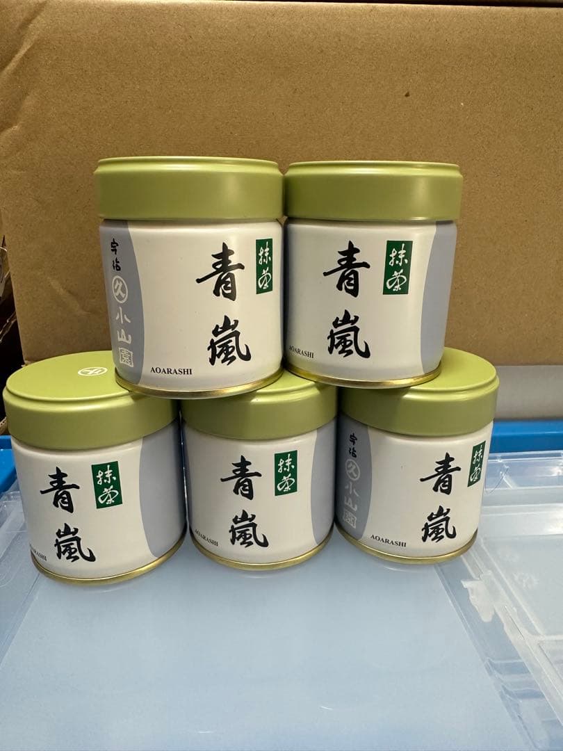 UJI MATCHA 宇治抹茶　丸久小山園青嵐40g 5缶
