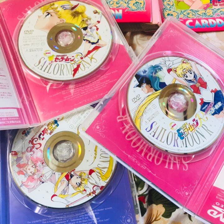 ★セーラームーン★劇場版DVD三本★カードフォルダー★セット★レア商品