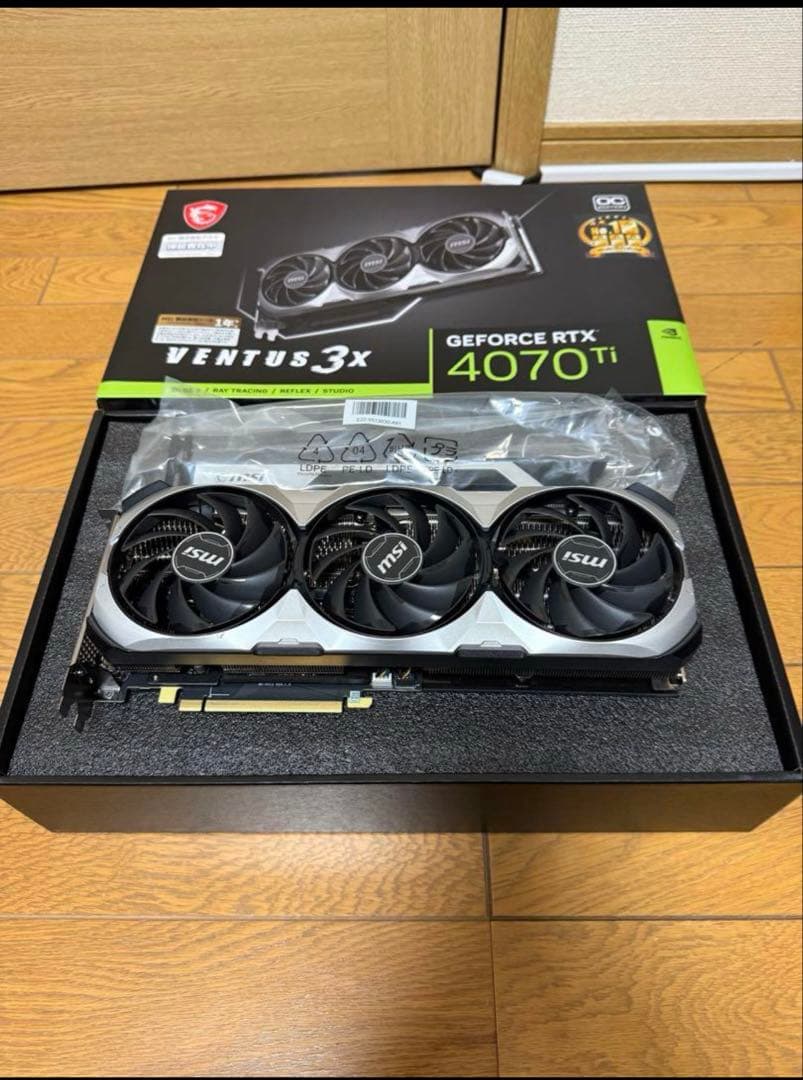 グラフィックボード・グラボ・ビデオカード MSI GEFORCE RTX 4070 Ti VENTUS 3X OC