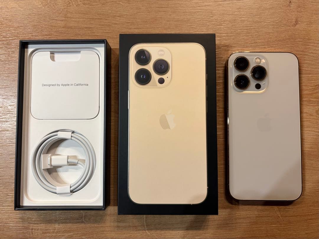 iPhone 13 Pro 128GB ゴールド SIMフリー 箱・ケーブル付き