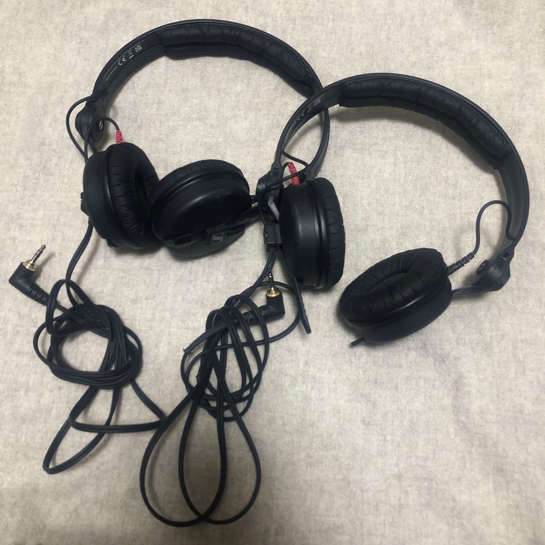 SENNHEISER HD25 ヘッドホン 黒 動作確認済 2点（ばら売り可）