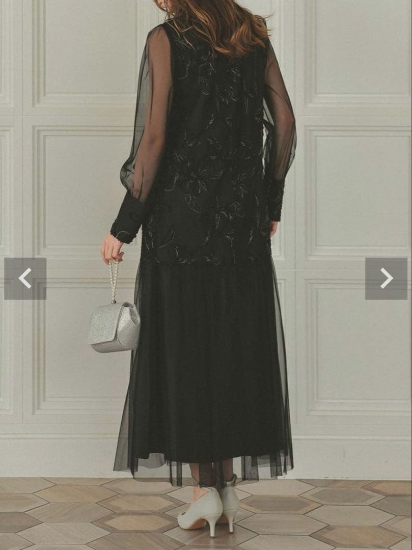 【再値下げ中】Dorry Doll フェザーフラワーチュールドレス