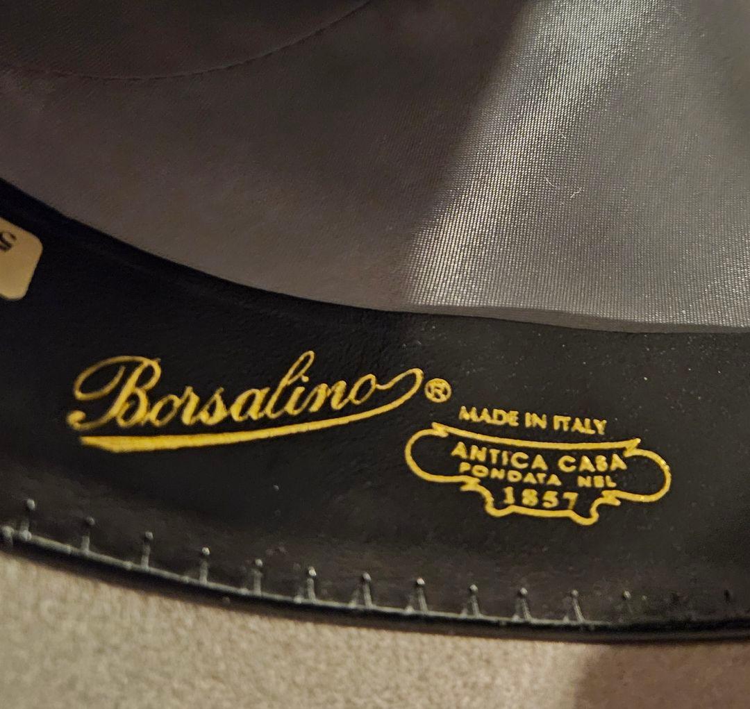 Borsalino ボルサリーノハット ラヴィットフェルト 57 グレー