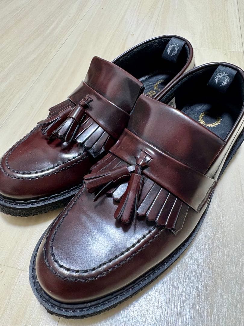 【美品】FRED PERRY E COX タッセルローファー