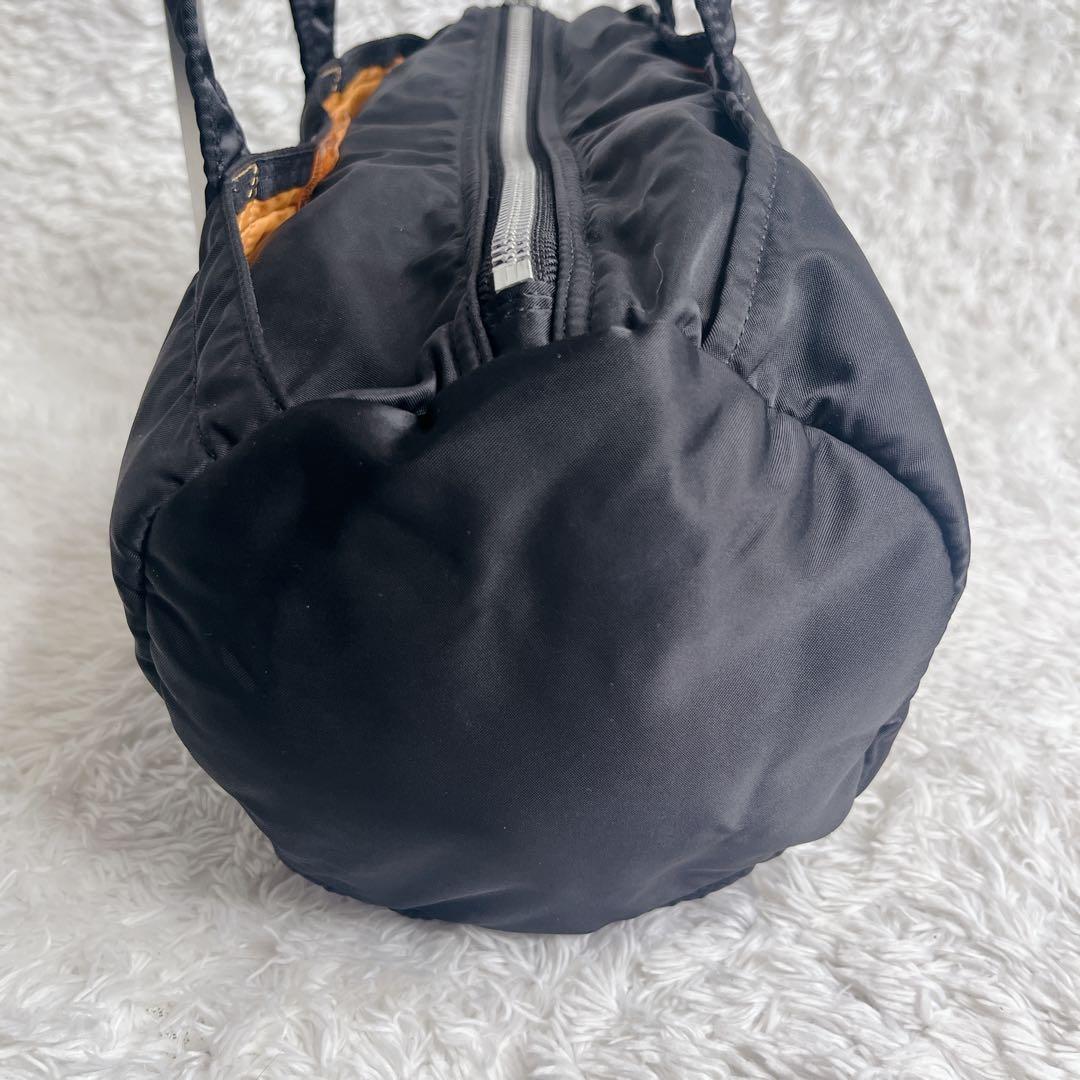 未使用級 ポーター タンカー ミニボストン ブラック ダッフルバッグ 肩がけ