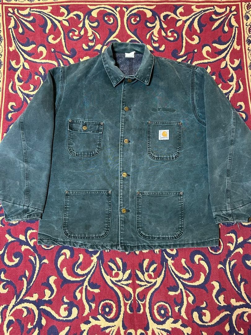 た*っ様 carhartt チョアコートグリーン　星タグ　90's カーハート