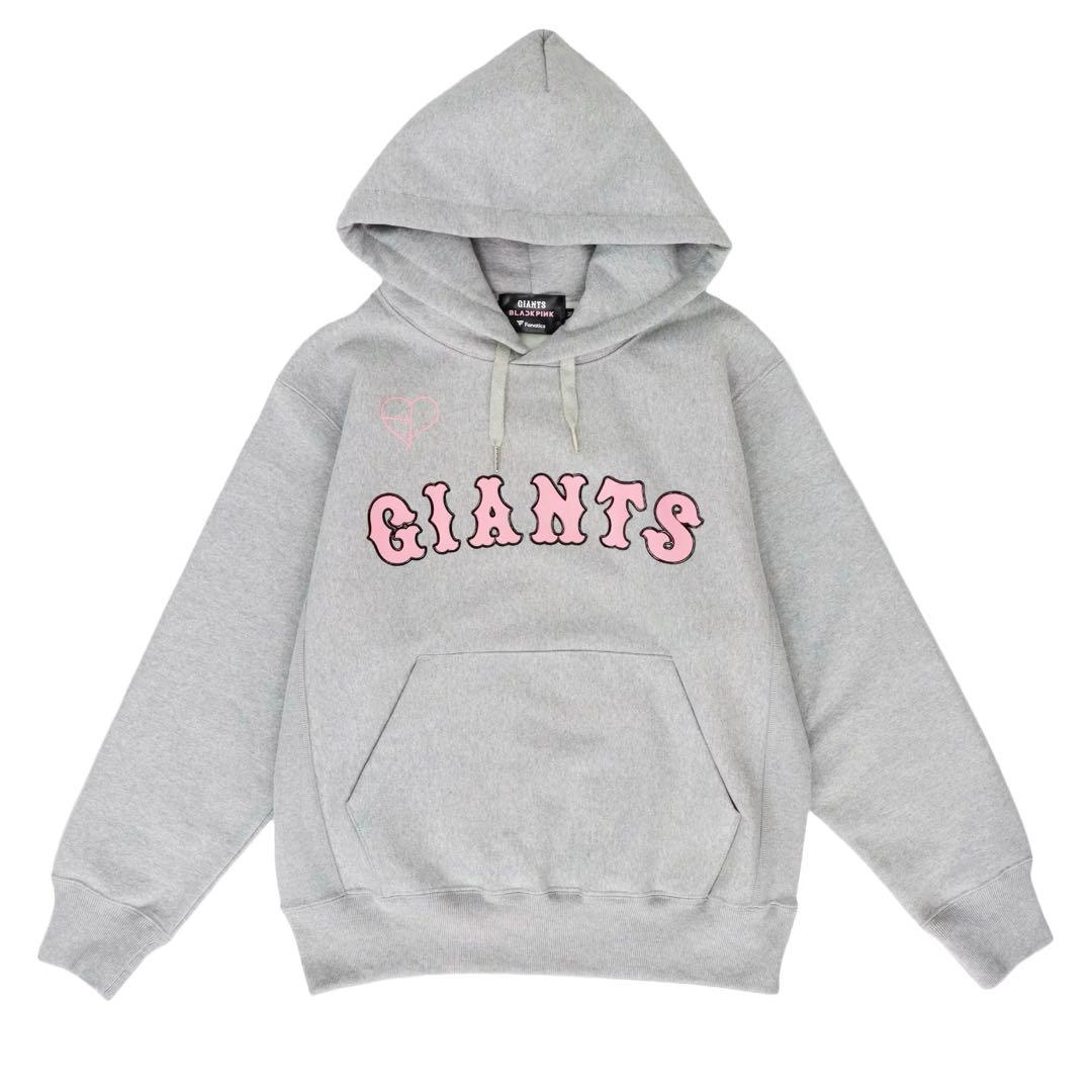 読売ジャイアンツ×BLACKPINK グレーパーカー【XL】