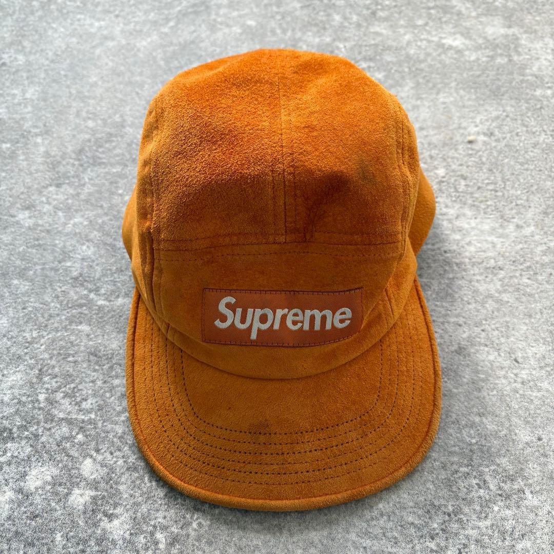 【Supreme】 シュプリーム Suede Camp Cap ジェットキャップ