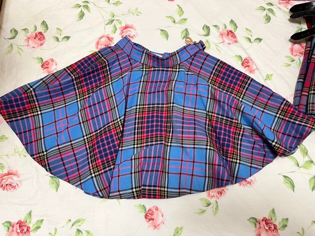 プ*️様 ヴィヴィアンウエストウッド＊ブルーマック柄フレアスカート＊難あり