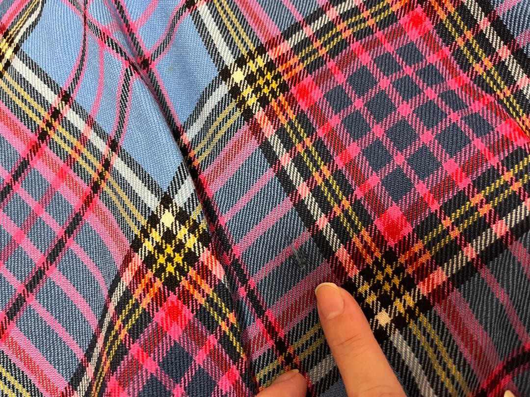 プ*️様 ヴィヴィアンウエストウッド＊ブルーマック柄フレアスカート＊難あり