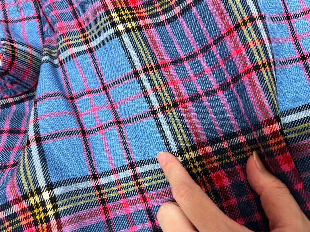 プ*️様 ヴィヴィアンウエストウッド＊ブルーマック柄フレアスカート＊難あり