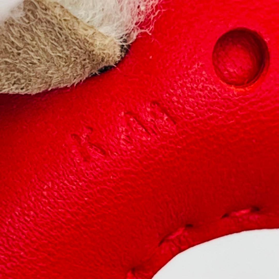 エルメス バディ　ドッグ　 チャーム チャーム ホワイト　レッド アニョーミロ