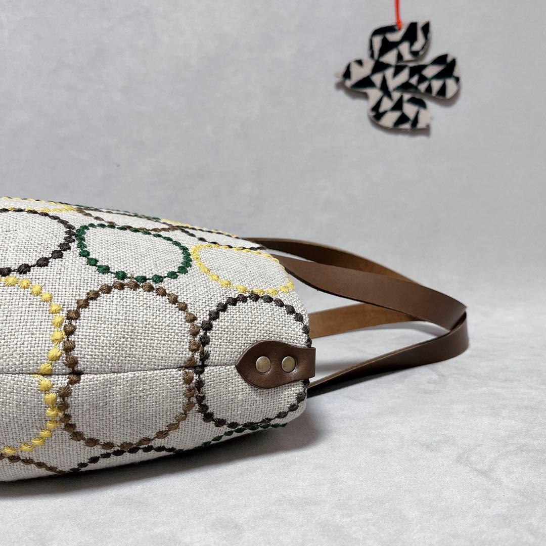 ハンドメイド　ミナペルホネン　オーバルトート⑅︎◡̈︎* 〜まるみtype