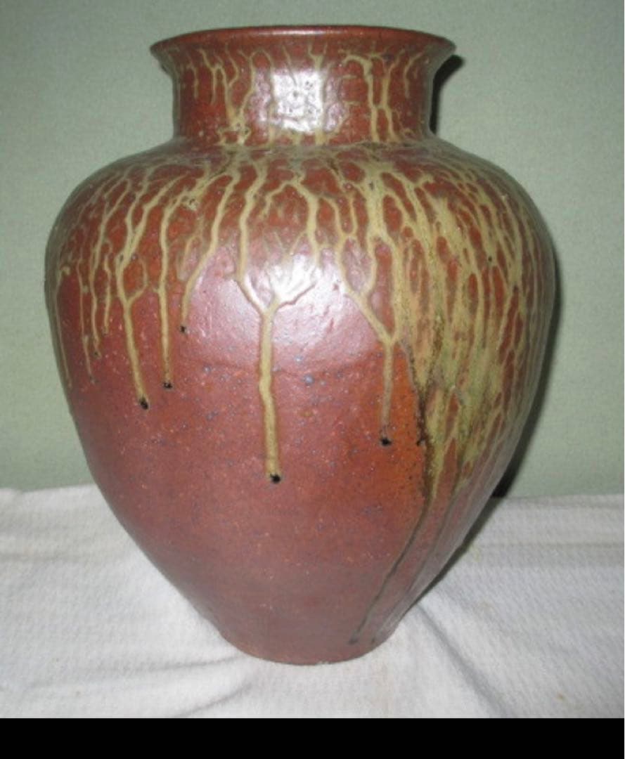 定価68万！澤田重治　壺　澤田重治　さわだしげじ　常滑焼　大壺　市指定無形文化財