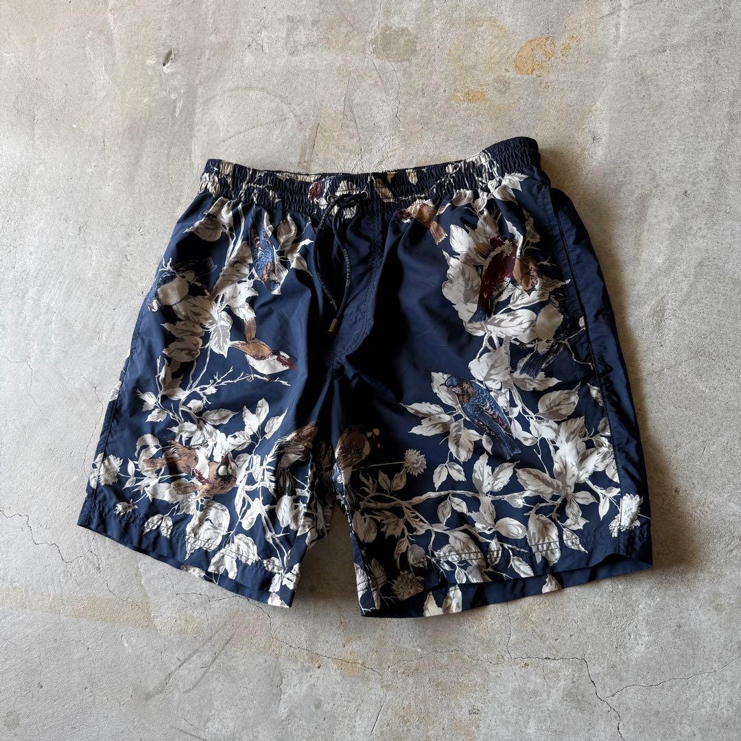 【水陸両用◎】Dolce & Gabbanaシルクハーフパンツ真夏日対応◎総柄.