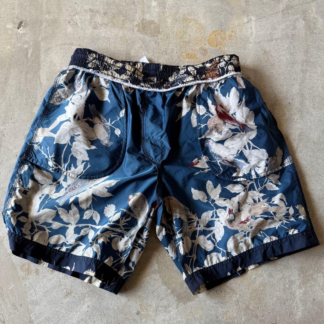 【水陸両用◎】Dolce & Gabbanaシルクハーフパンツ真夏日対応◎総柄.