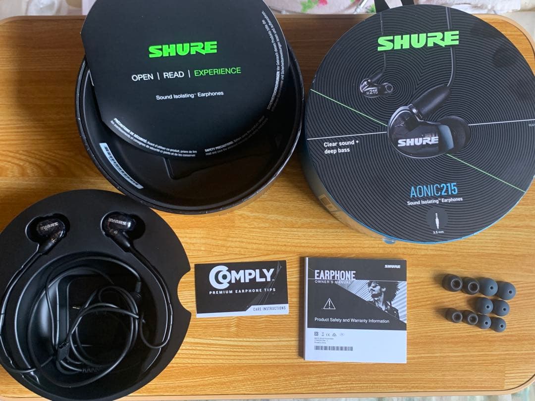 SHURE シュア イヤホン AONIC 215有線 マイク付