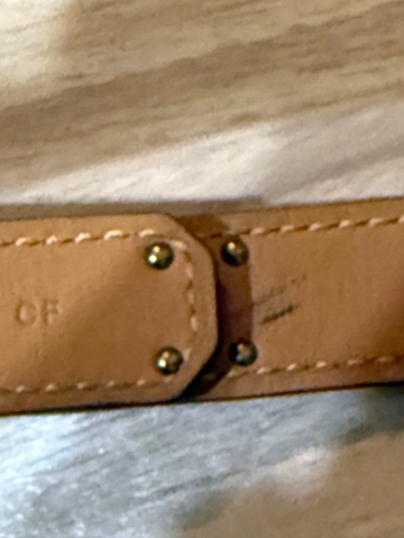 エルメス　ケリーベルト 金色バックル