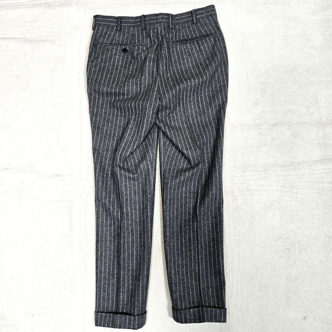 極美品 ダンカン カノニコ 3ピース スーツセットアップ ストライプ グレー M