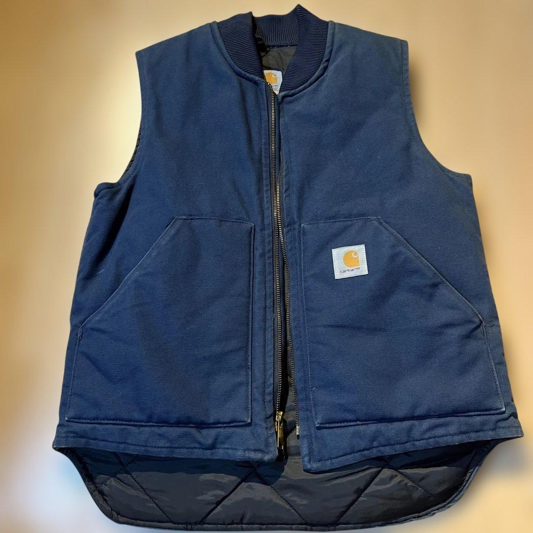 Carhartt ネイビー ダック stussy 90s 腰ゴム NAVY