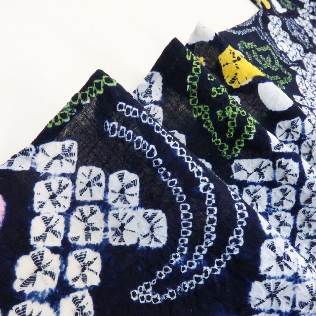 REON✺美品 有松鳴海絞り 手縫い仕立て 綿 高級浴衣 着物 A-430