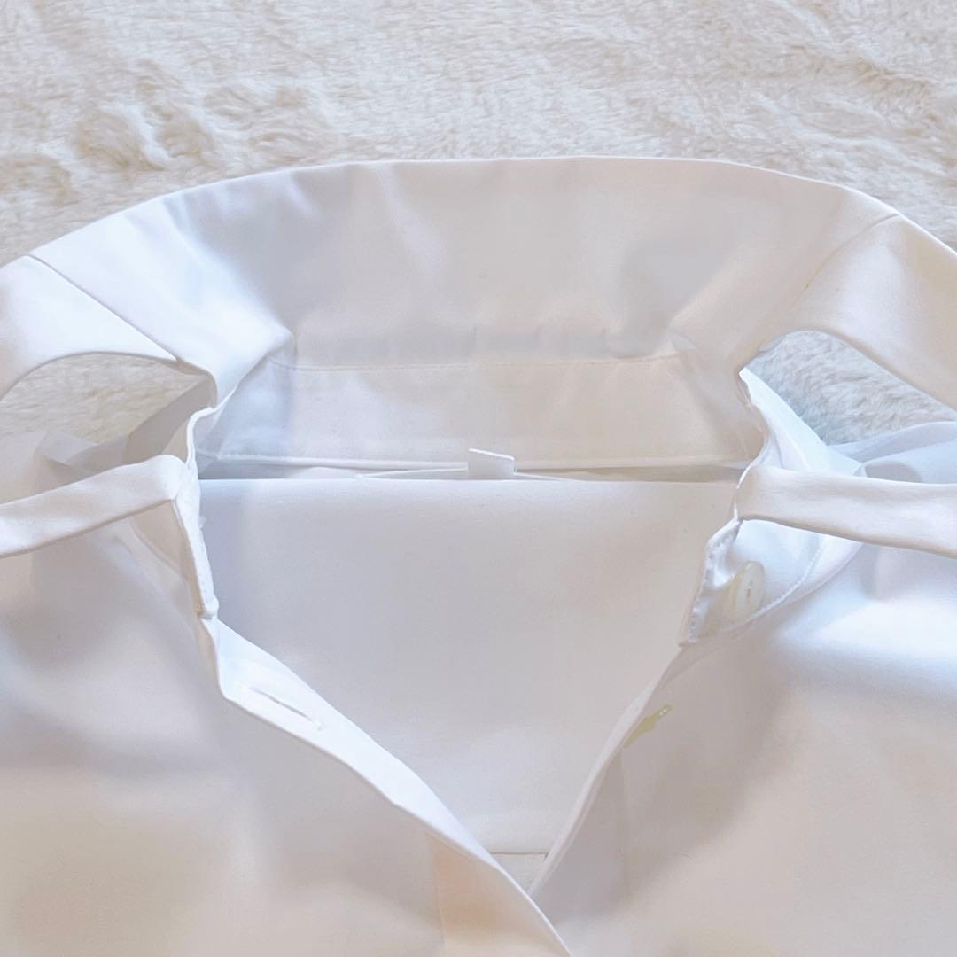 完売品★美品★エンフォルド2024SS ホールカラーシャツ　ホワイト　38 変形