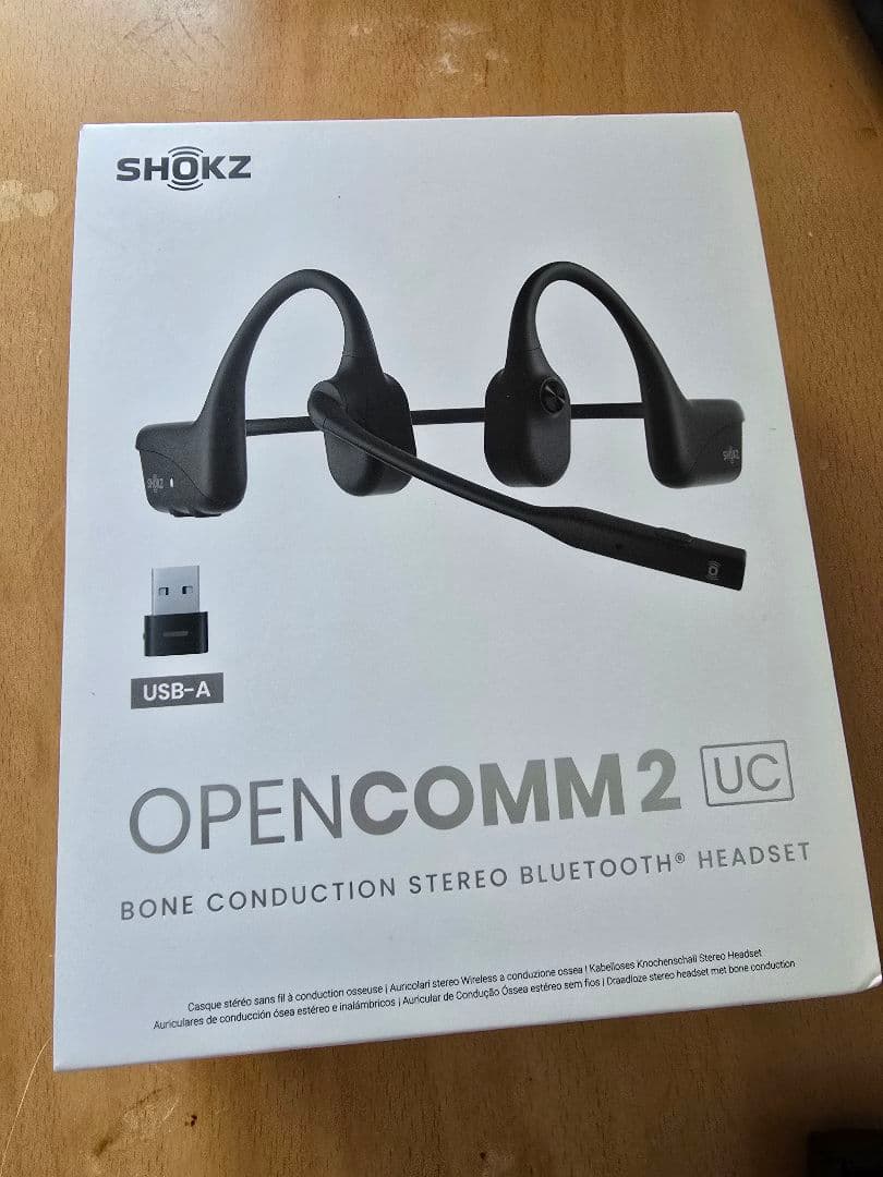 SHOKZ OPENCOMM 2 UC USB-A骨伝導ヘッドセット