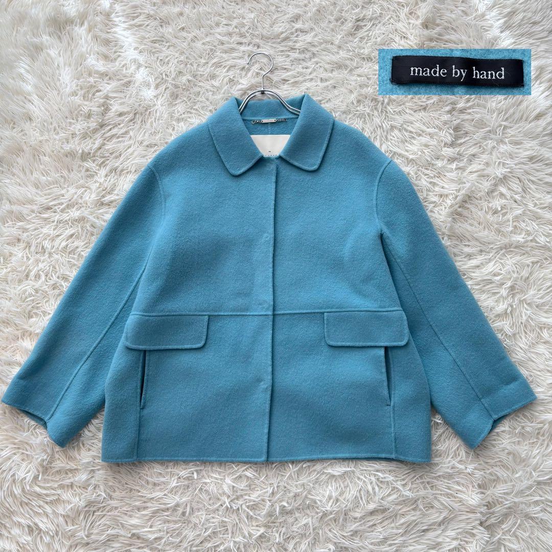 ✨美品✨ ドゥクラッセ 近年モデル カシミヤ混ウールリバーコート ハンドメイド