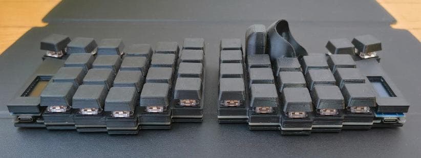 Keyball39 黒　オールブラック マット仕上げ　完成品