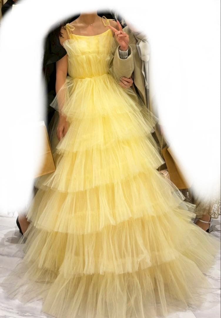 カラードレス　イエロードレス