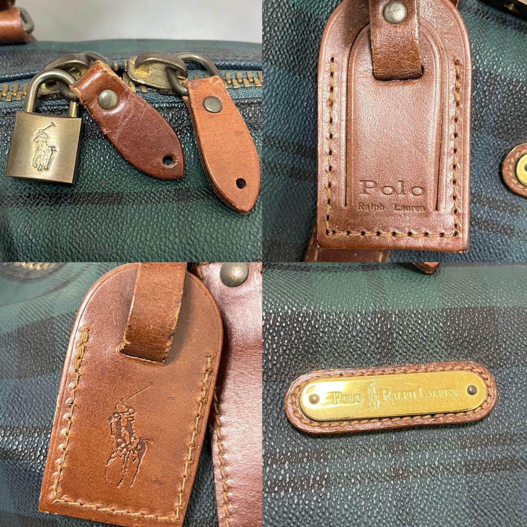 人気　ラルフローレン ブラックウォッチ　2way ボストンバッグ　特大