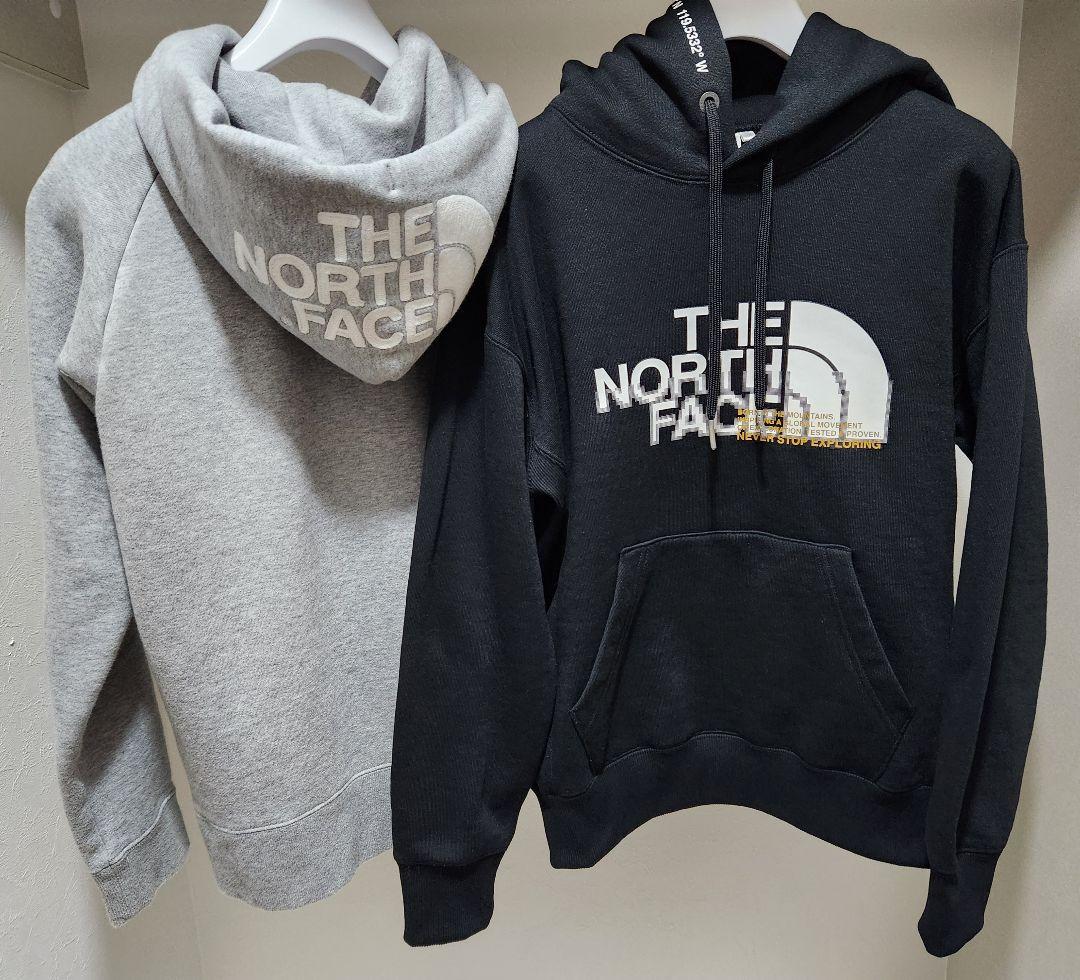 THE NORTH FACE レディース パーカー ブラック グレー 2点セット