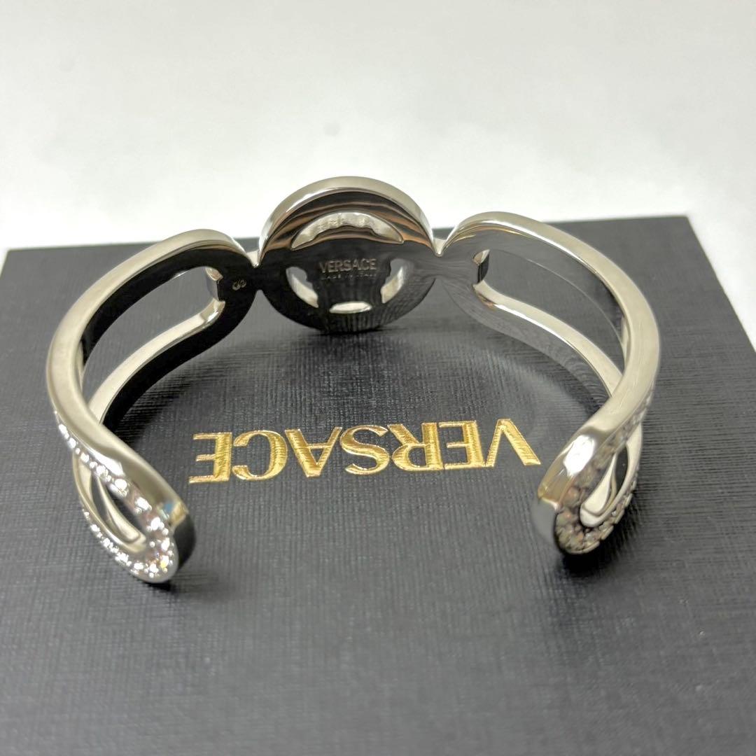 未使用級✨️VERSACE クリスタル メドゥーサ95 カフ ブレスレット 現行