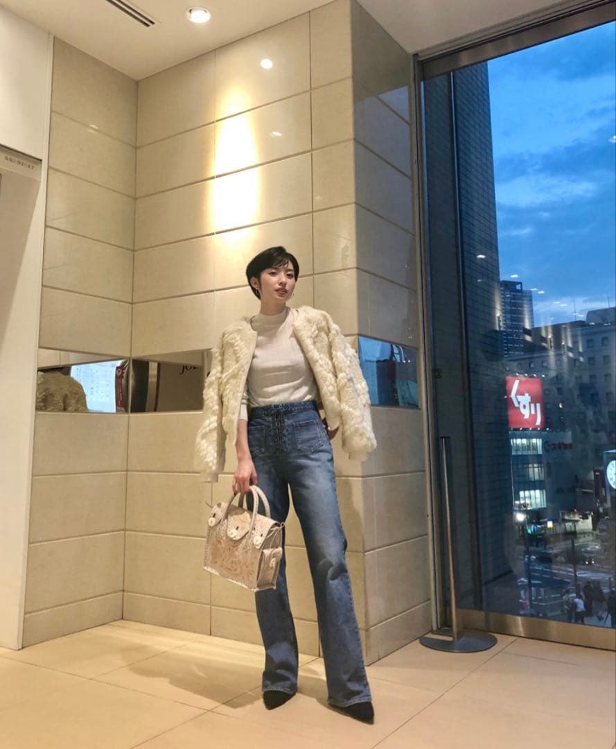 仲里依紗さん着用 ✨　GRACECONTINENTAL ファーツイードジャケット