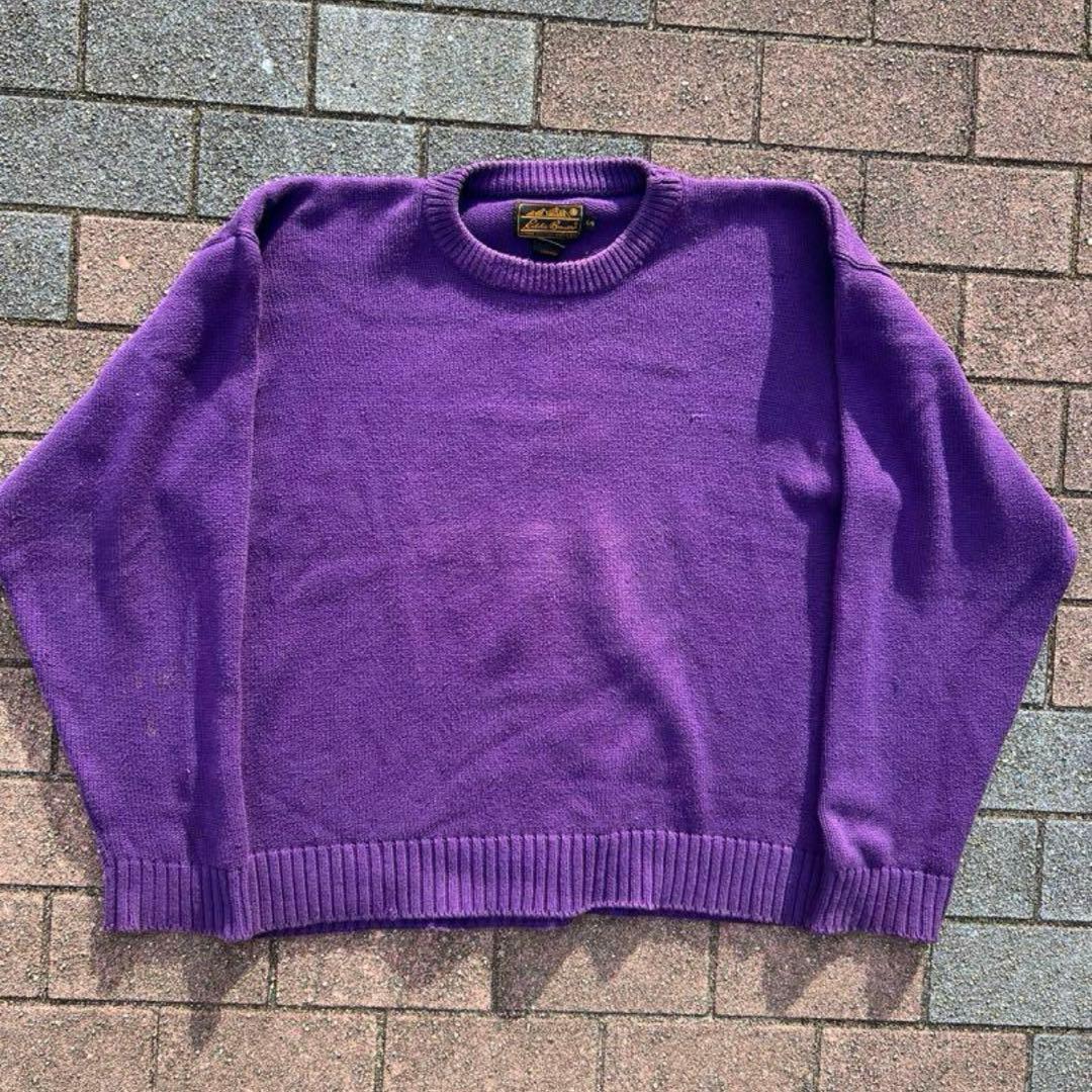 Eddie Bauer 80s 90s 黒タグ コットンニット