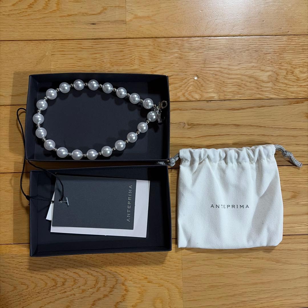 【ANTEPRIMA】ペルラーティ シルバー パール ストラップ