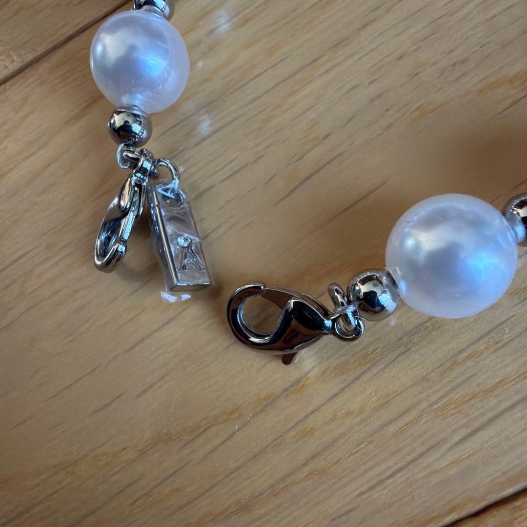 【ANTEPRIMA】ペルラーティ シルバー パール ストラップ