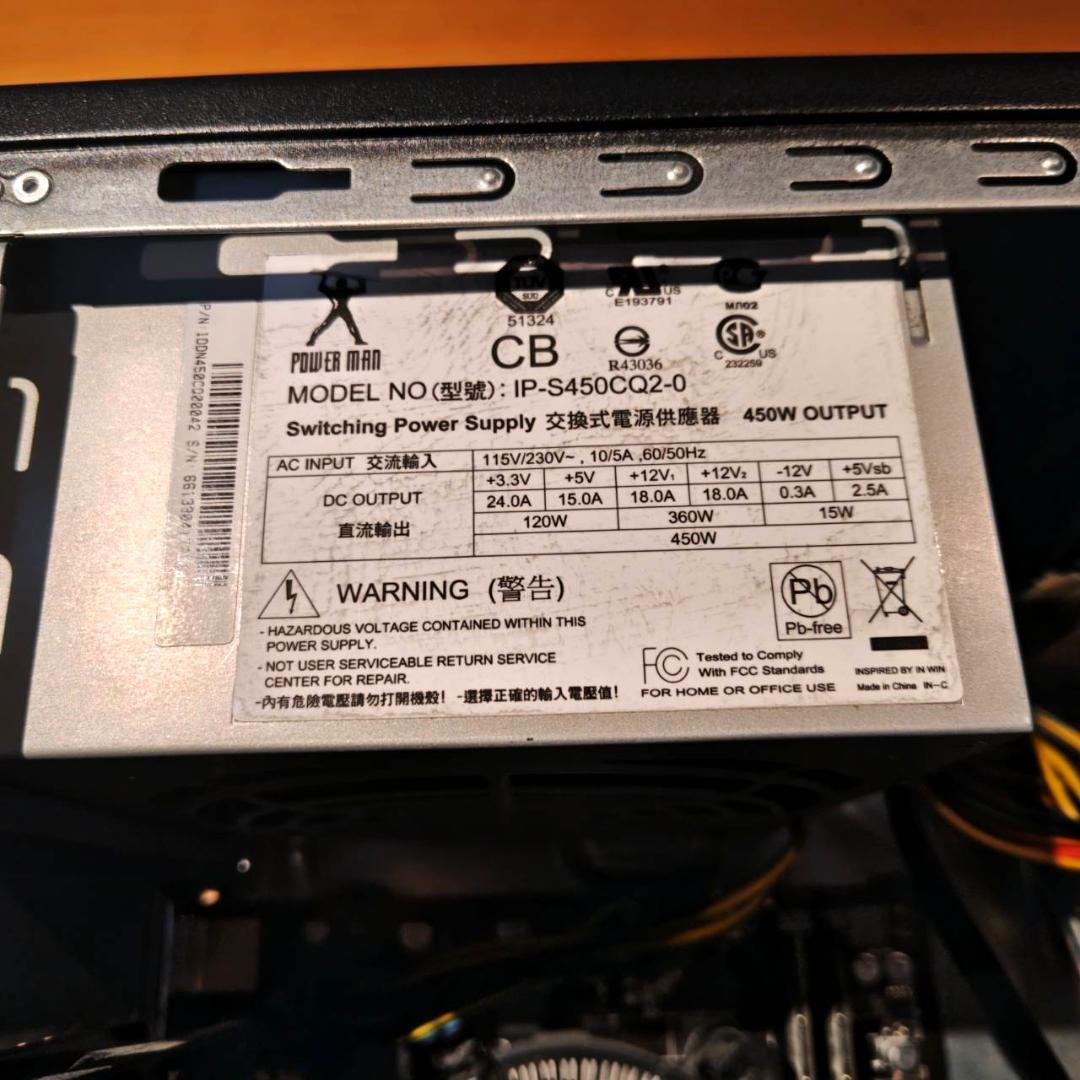 windows7起動確認済 i7-4770搭載PC＋モニター＋KB HDD無