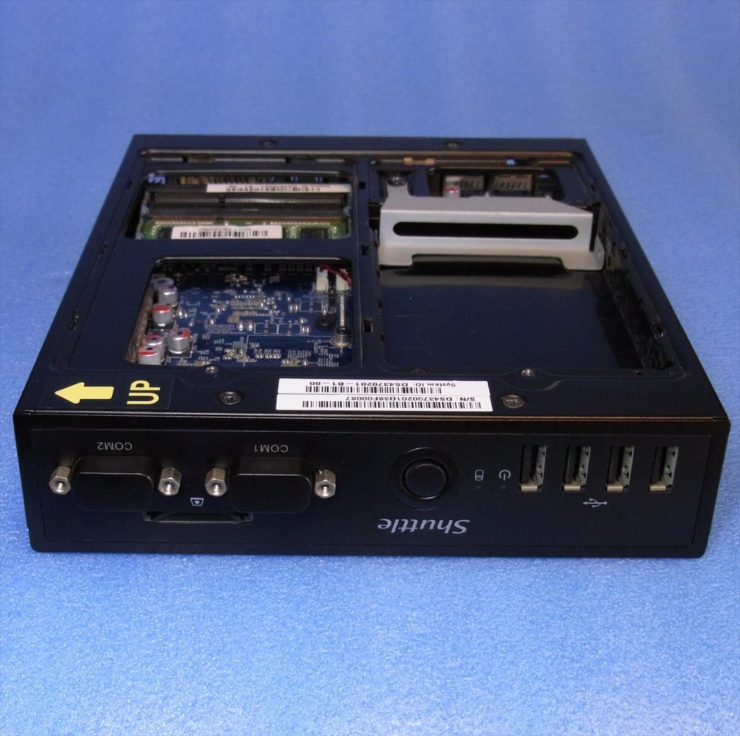 Shuttle DS437 1037U FANレス デュアルLAN ベアボーン