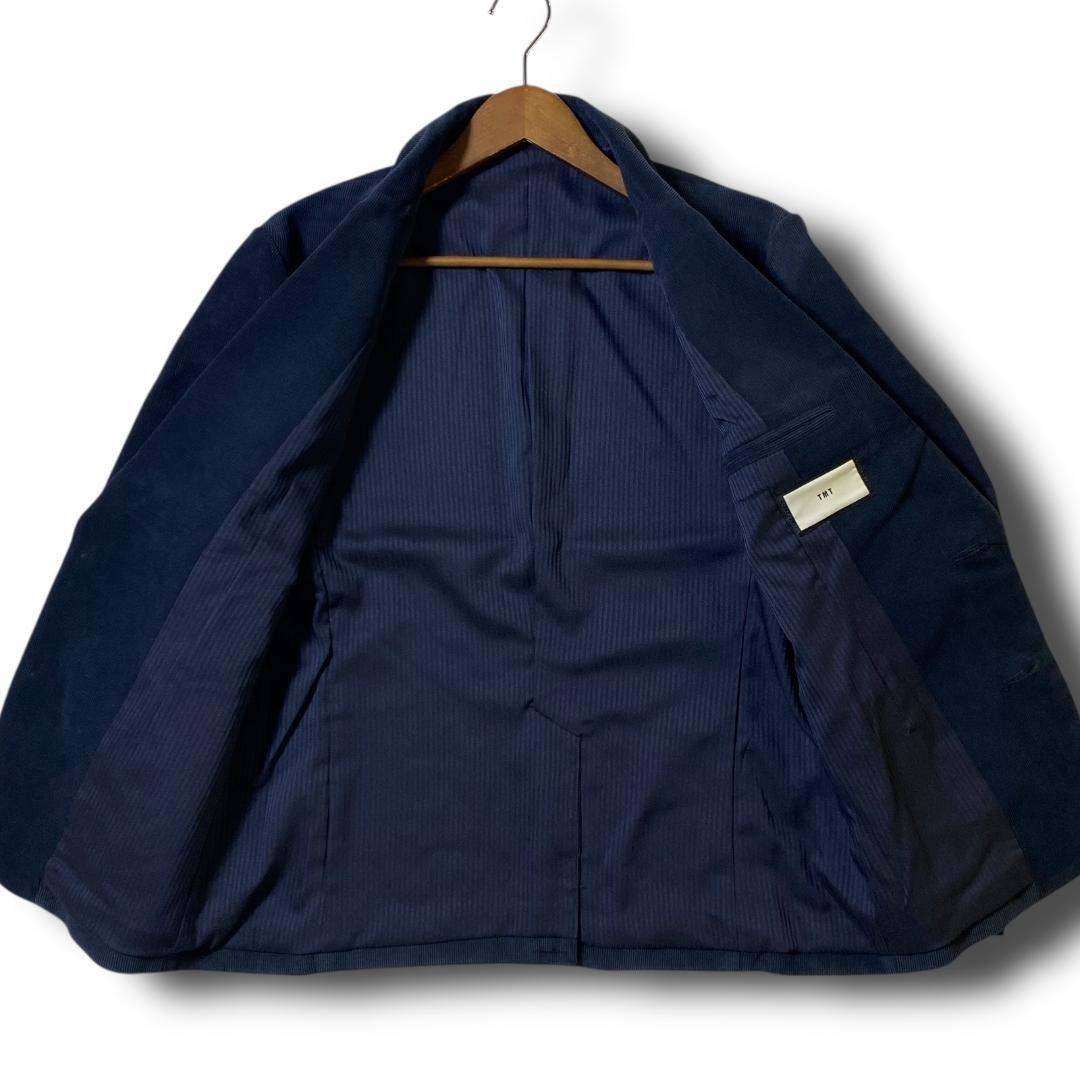 M 定価66000円 TMT 金ボタン コーデュロイ ジャケット ブレザー 紺